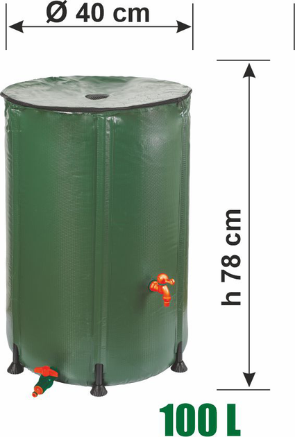 Складная емкость для воды Ramp 100 л (5907588572415) – купить онлайн на ...