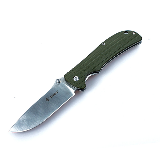 Нож складной карманный Ganzo G723-GR (Frame lock, 95/215 мм) - изображение 1