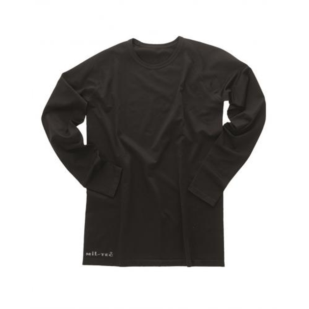 Потоотводящая футболка с длинным рукавом Sturm Mil-Tec Black 2XL-3XL (Черный) Тактическая - изображение 2