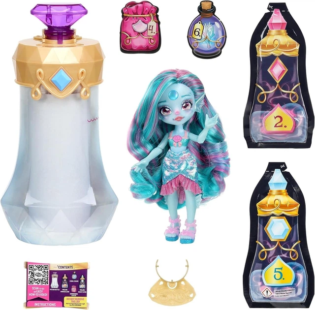 Кукла волшебная Magic Mixies Pixlings Marena The Mermaid Create and Mix Русалка в бутылочке с зельем, 16см - изображение 2