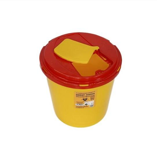 Контейнер для утилизации медицинских отходов 20 л, желтый - изображение 2