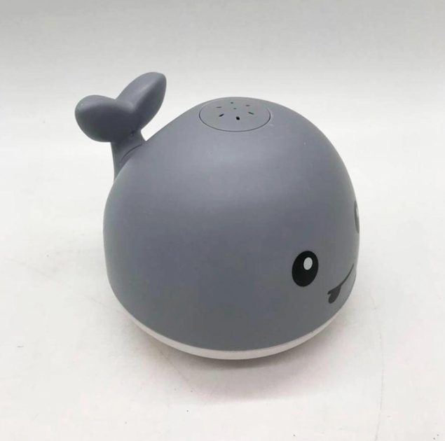 Игрушка для ванной TOPA Кит с подсветкой с фонтаном Spray Water Bath Toy Серый - Фото 5 Игрушка для ванной TOPA Кит с подсветкой с фонтаном Spray Water Bath Toy Серый - изображение 5