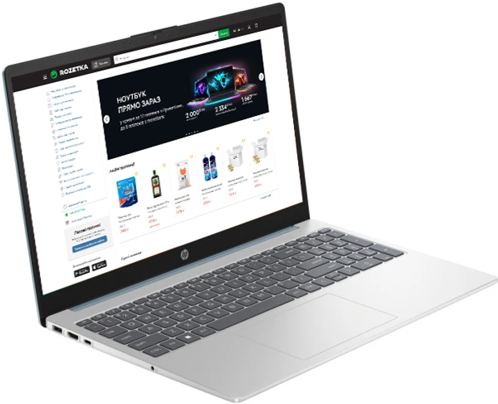 Ноутбук HP Laptop 15-fd0059ua (8F2C4EA) Moonlight Blue / Intel Core i3-1315U / RAM 16 ГБ / SSD 512 ГБ - изображение 2