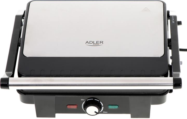 Grill Adler AD 3051 XL Moc 2800 W Powłoka nieprzywierająca Stal nierdzewna Czarny (5902934839310) - obraz 7