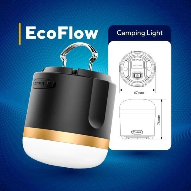 Ліхтар LED-лампа на акумуляторі ecoflow camping light usb (2000029765711) - зображення 5