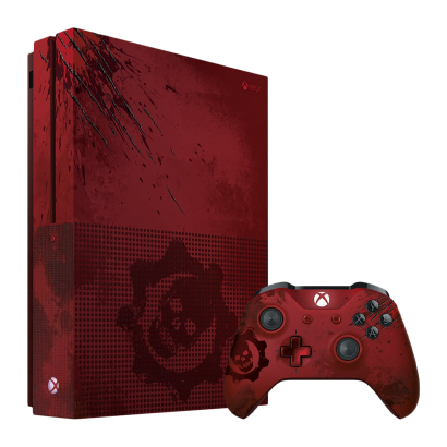 Консоль Microsoft Xbox One S Gears Of War Limited Edition 2TB Red Б/У - Фото 1 Консоль Microsoft Xbox One S Gears Of War Limited Edition 2TB Red Б/У - изображение 1
