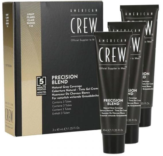 System maskowania siwych włosów American Crew Precision Blend Natural Gray Coverage Dark 3 x 40 ml (738678248355) - obraz 1