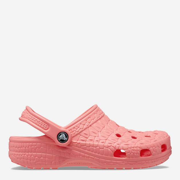 Акція на Жіночі крокси Crocs Classic Crocskin Clog 206873-6UI 38-39 (M6/W8) 24 см Рожеві від Rozetka