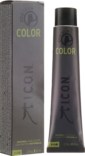 Farba kremowa z utleniaczem Icon Ecotech Color Metallics Brushed Nickel 60 ml (8436533673152) - obraz 1