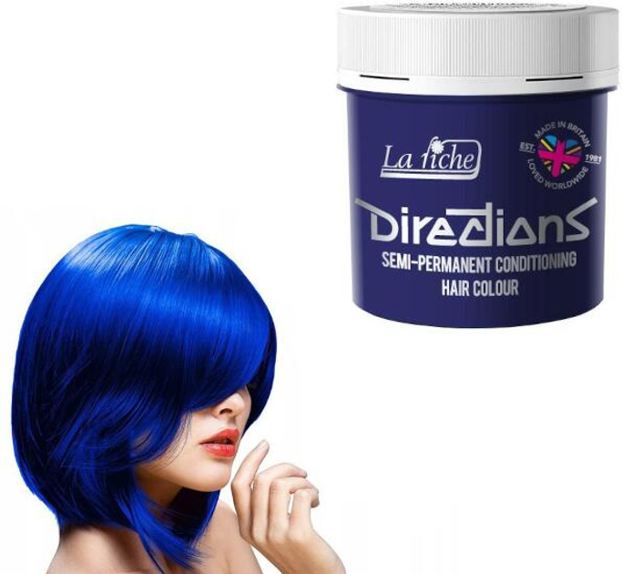Farba kremowa bez utleniacza do włosów La Riche Directions Semi-Permanent Conditioning Hair Colour Midnight Blue 88 ml (5034843001257) - obraz 2