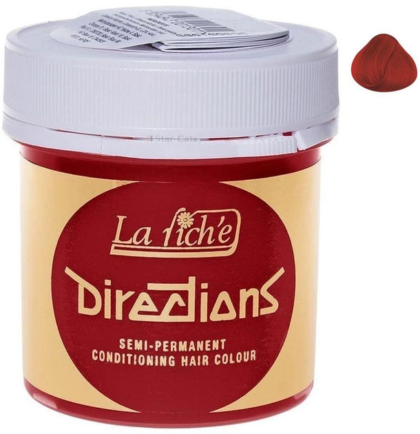 Farba kremowa bez utleniacza do włosów La Riche Directions Semi-Permanent Conditioning Hair Colour Poppy Red 88 ml (5034843001073) - obraz 2