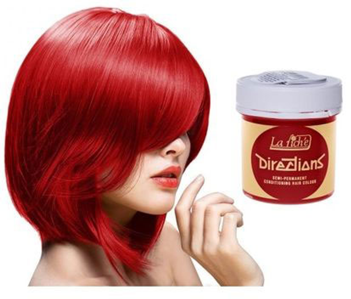 Farba kremowa bez utleniacza do włosów La Riche Directions Semi-Permanent Conditioning Hair Colour Pillarbox Red 88 ml (5034843001080) - obraz 2