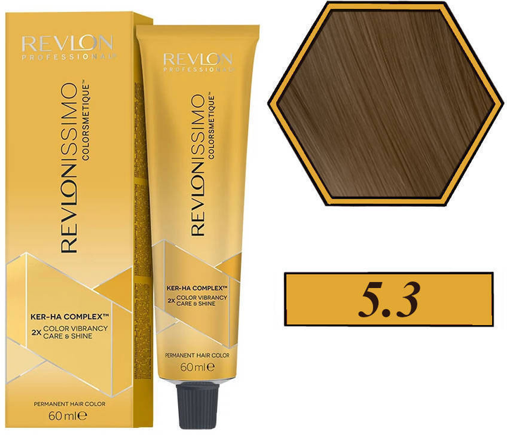 Крем-фарба для волосся без окислювача Revlon Professional Revlonissimo Colorsmetique 5.3 Light Golden Brown 60 мл (8007376057166) - зображення 2