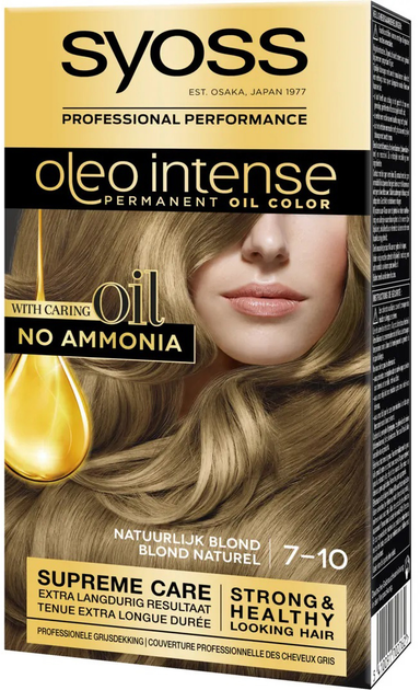 Крем-фарба для волосся з окислювачем Syoss Oleo Intense Permanent Hair Color 12-0 Extreme Lightening 70 мл (8410436329118) - зображення 1