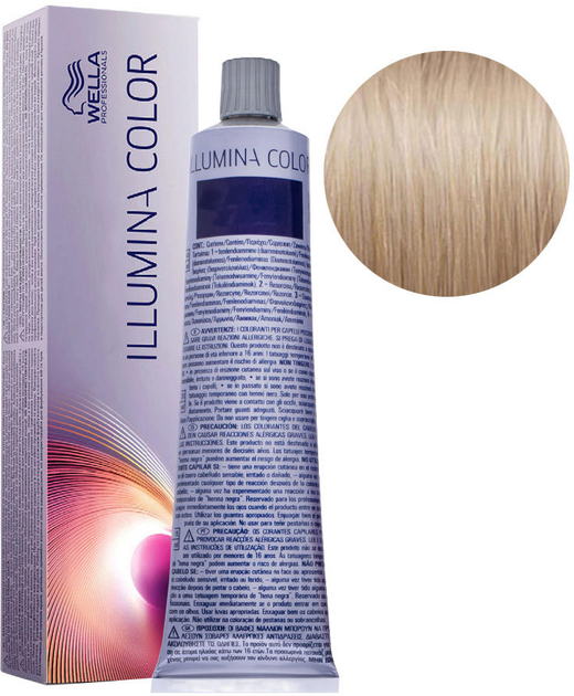 Farba kremowa z utleniaczem do włosów Wella Illumina 9/60 Very Light Violet Natural Blonde 60 ml (8005610539041) - obraz 1