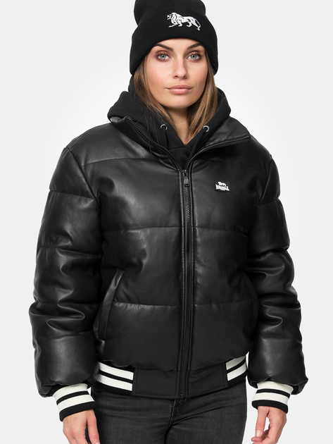 Акція на Куртка зимова коротка жіноча Lonsdale 117510-1500 XS Чорна від Rozetka