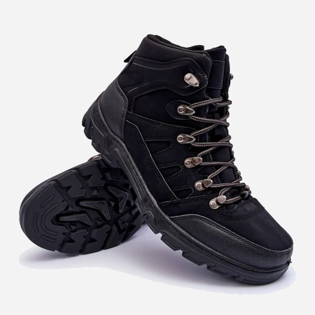 Zimowe buty trekkingowe męskie niskie Cowder 42 Czarne (5905677680362) - obraz 4