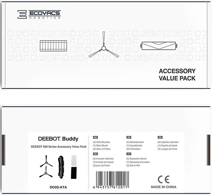 Zestaw akcesoriów ECOVACS DEEBOT Service Kit for 600/601/605 (DO3G-KTA) - obraz 2