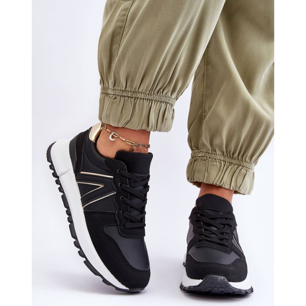 Sneakersy damskie Kabama 38 Czarne (5905677651386) - obraz 4