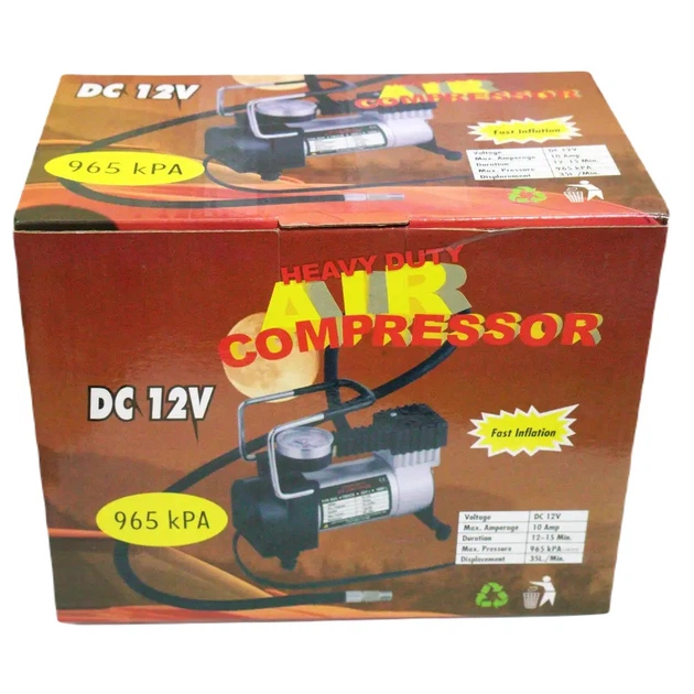 Компрессор автомобильный RIAS Heavy Duty Air Compressor 12V 12Amp 150PSI 35L (3_02713) - изображение 4
