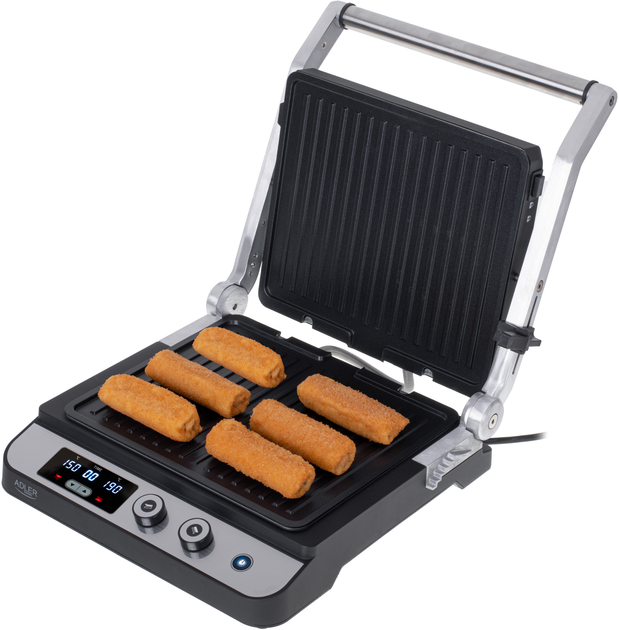 Гриль Adler AD 3059 Stainless steel Black (5903887807937) - зображення 10