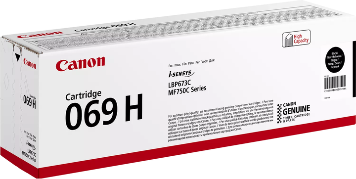 Картридж Canon 069H MF752Cdw/MF754Cdw/LBP673Cdw Black (7600 сторінок) (5098C002) - зображення 2
