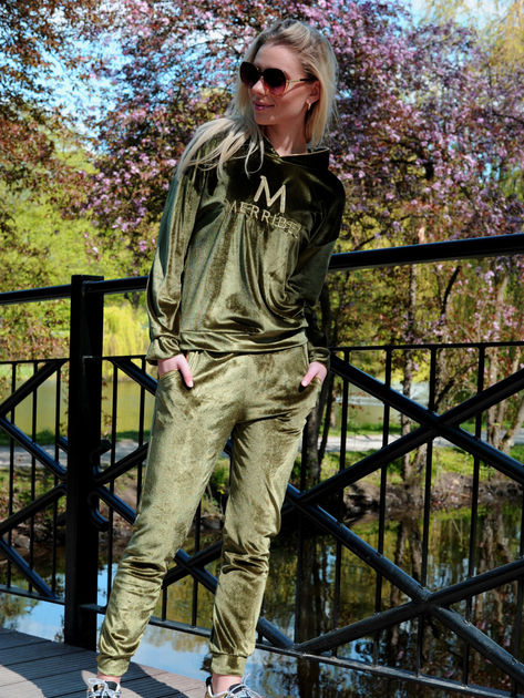 Komplet dresowy damski Merribel Dollien XL Khaki (5907621631659) - obraz 5