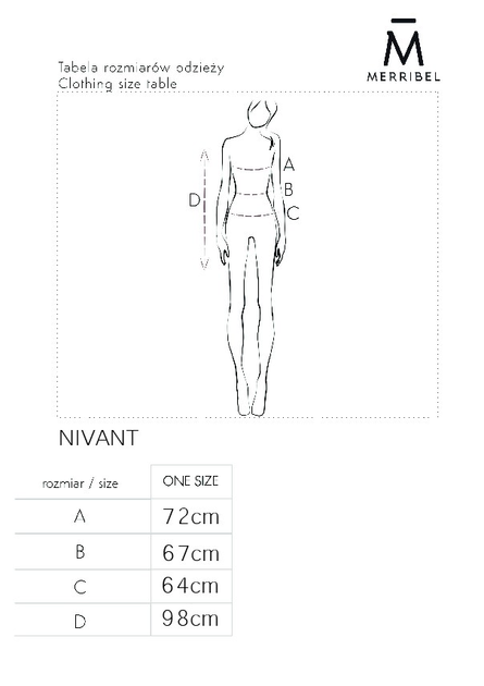 Kardigan damski ciepły Merribel Nivant One size Czarny (5907621627959) - obraz 6