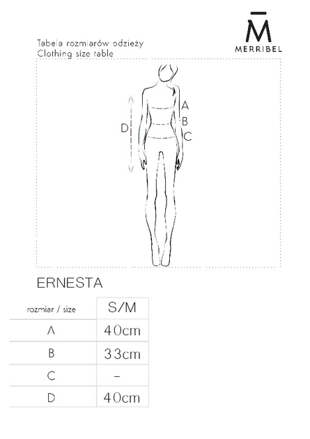 Garnitur (spódnica + bluzka) Merribel Ernesta S/M Beżowy (5907621628420) - obraz 6