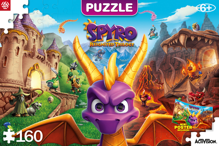 Puzzle dla dzieci Good Loot Spyro Reignited Trilogy 160 elementów (5908305240389) - obraz 1