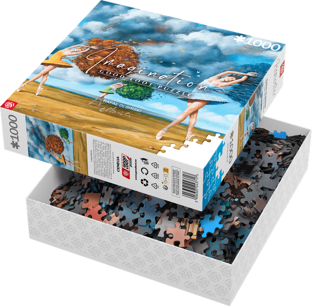 Puzzle Good Loot Imagination Rafał Olbiński The Shape of Color Green 1000 elementów (5908305243717) - obraz 4