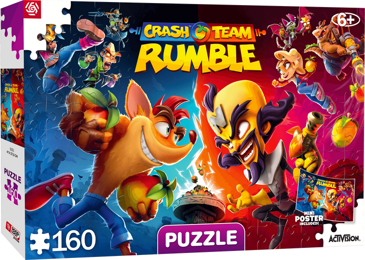 Пазли дитячі Good Loot Crash Team Rumble 160 елементів (5908305243489) - зображення 1