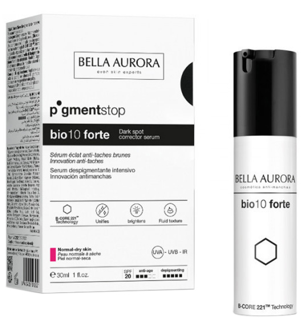 Emulsja do twarzy Bella Aurora Intensive Depigmenting Treatment Bio10 Forte 30 ml (8413400007838) - obraz 1