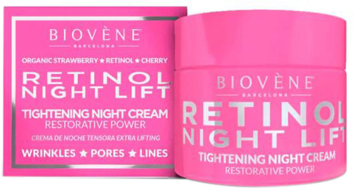 Krem do twarzy Biovene Retinol Night Lift Tightening Night Cream Restorative Power 50 ml (8436575095059) - obraz 1