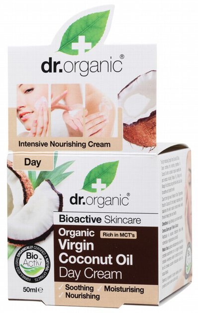 Krem do twarzy Dr. Organic Virgin Coconut Oil Cream 50 ml (5060176675001) - obraz 1