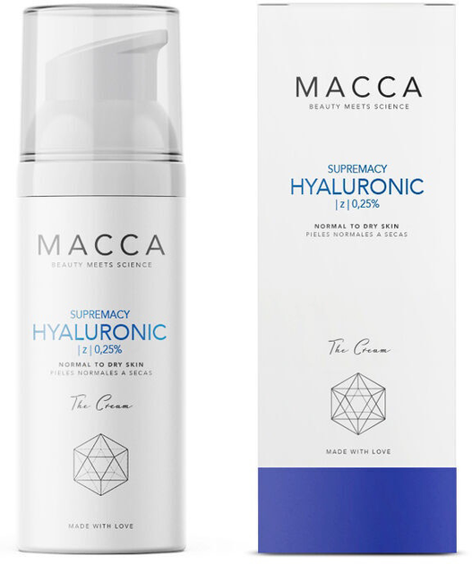 Krem do twarzy nawilżający Macca Supremacy Hyaluronic 0.25% The 50 ml (8435202410135) - obraz 1