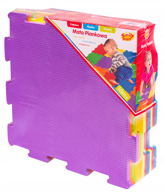 Поролоновий килимок Smily Play 9 елементів різнокольоровий (SP84003) - зображення 1