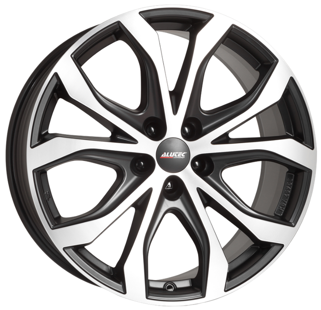 Диски Alutec W10 8x18 5x112 ET47 DIA66,6 (racing black front polished ...