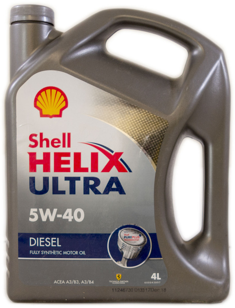 Масло 5w40 4 л Helix Ultra дизельное SHELL (avt0000328) – фото, отзывы ...