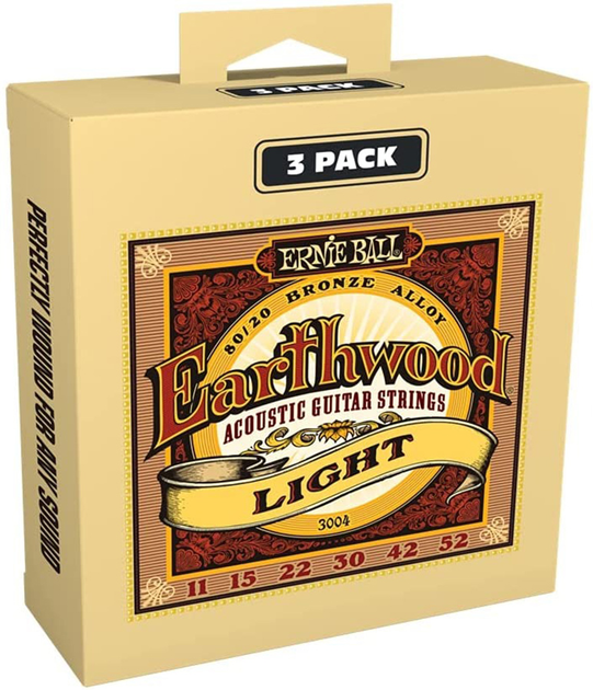 Струны для акустической гитары 3 Sets Ernie Ball 3004 Earthwood ...