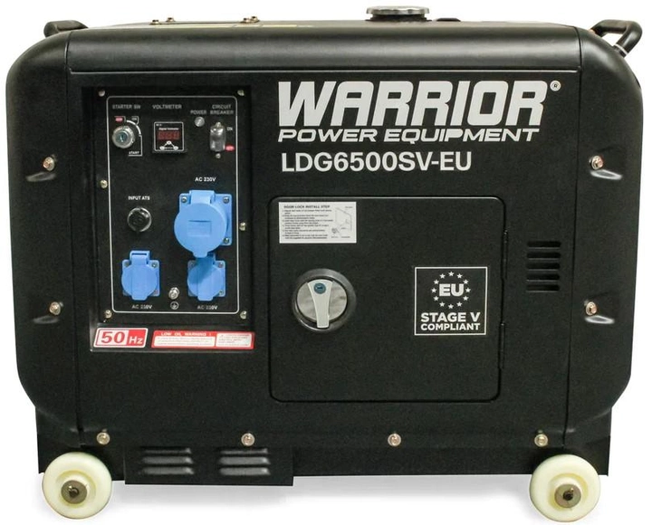 Generator diesel Warrior Silent 5500 W 5/5.5 kW (LDG6500SV-EU) - obraz 2