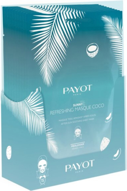 Гідрогелева маска для обличчя Payot Sunny Refreshing Masque Coco 20 г (3390150582066) - зображення 1