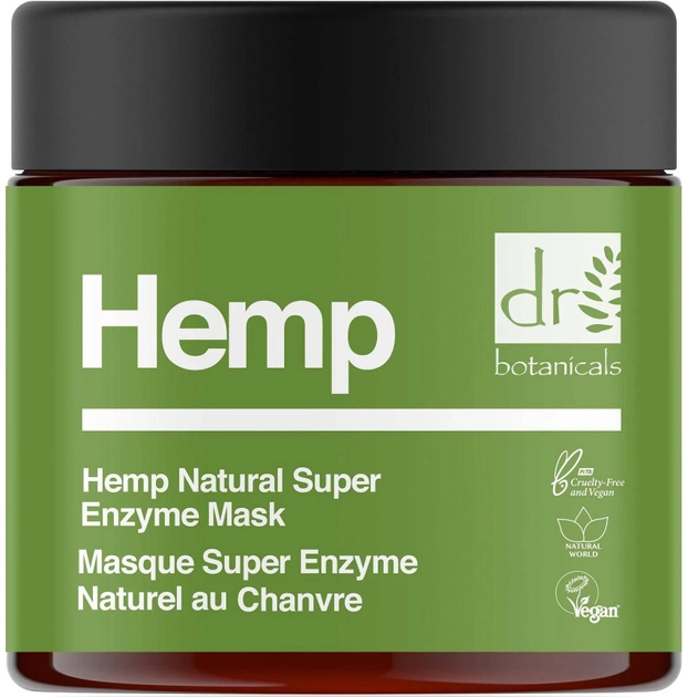 Żelowa maska do twarzy Dr. Botanicals Hemp Infused Super Natural Enzyme Mask 60 ml (5060881921950) - obraz 1