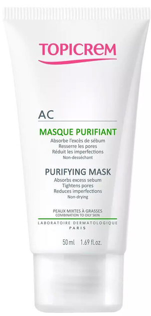 Kremowa maska do twarzy Topicrem Ac Purifying Mask 50 ml (3700281704198) - obraz 1
