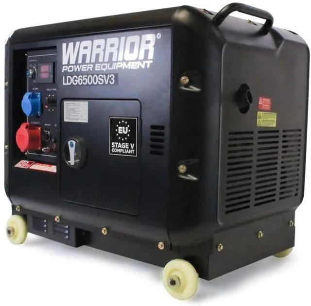 Генератор дизельний Warrior Silent 5500 Вт 5/5.5 кВт (LDG6500SV3-EU) - зображення 1