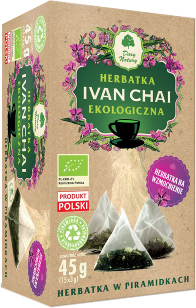 Чай Dary Natury Иван-чай 15x3г пирамидки (5903246868500) - изображение 1