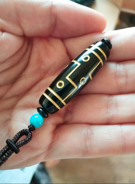 Подвеска - амулет "Тибетская бусина Дзи 9 глаз" (KG-757) - Фото 1 Подвеска - амулет "Тибетская бусина Дзи 9 глаз" (KG-757) - изображение 1