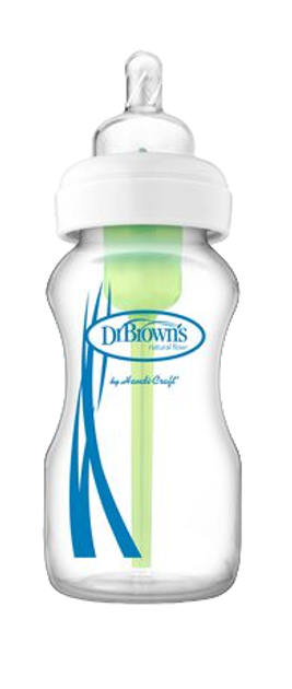 Пляшка для годування Dr. Brown's Crystal Wide Mouth Bottle 270 мл (72239307878) - зображення 1