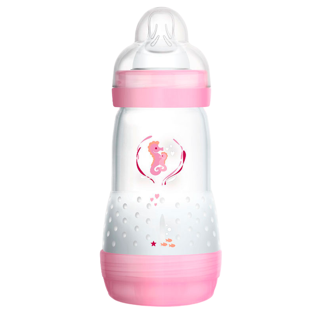Пляшка для годування Mam Baby Anti Colic Bottle Pink 260 мл (9001616698767) - зображення 1