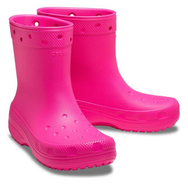 Женские резиновые сапоги Crocs Classic Rain Boot 41 Розовые 208363 ...